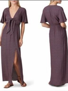 Charli Svea Knotted Crepe Maxi Dress